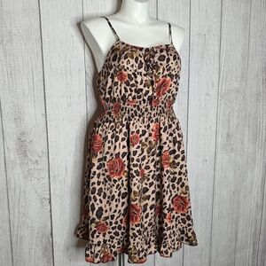 Leopard Rose Halloween Costume Dress 2XL | Plus Size Party Sundress